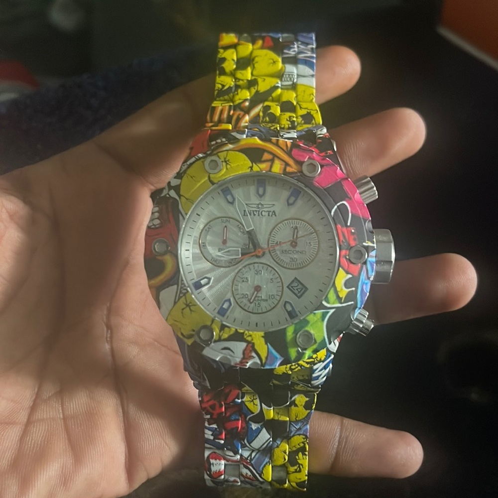 Mens invicta watch stainless steel limited edition